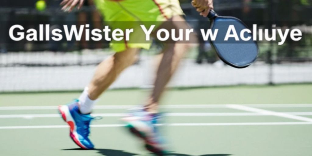 Pickleball player demonstrating agile footwork on the court.